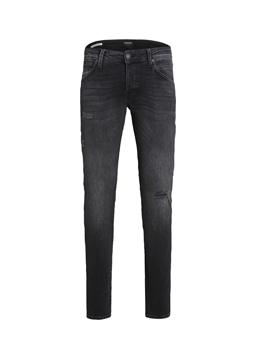 Jack & Jones JJILIAM JJFOX JOS 127 Siyah Erkek Normal Bel Skinny Fit Denim Pantolon 12244785