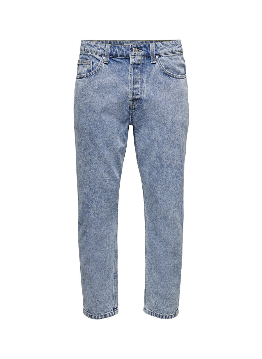 Only & Sons Normal Bel Rahat Erkek Denim Pantolon 22021421_ONSAVI BEAM L.BLUE PK 1421