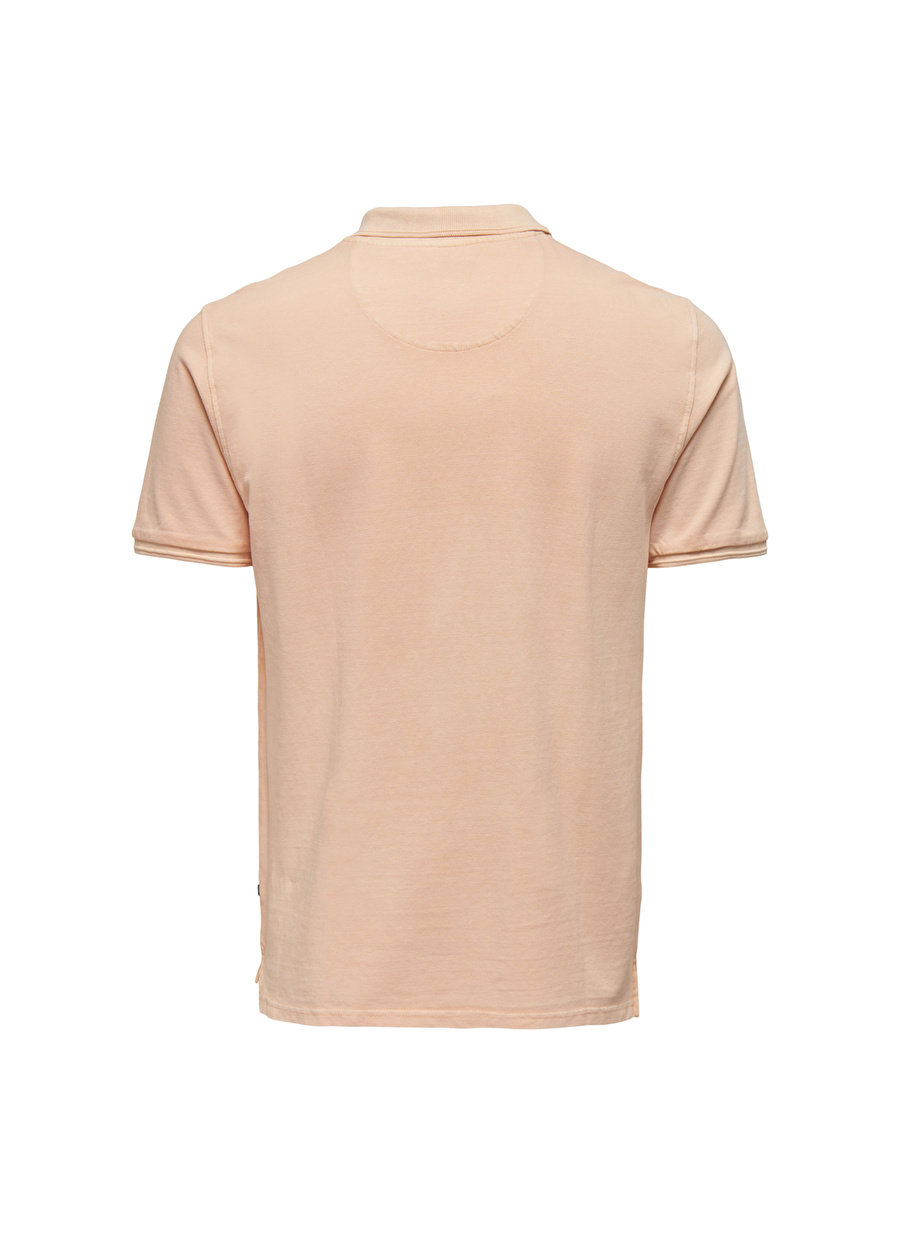 Only & Sons Düz Pembe Erkek Polo T-Shirt 22021769_ONSTRAVIS SLIM WASHED SS P