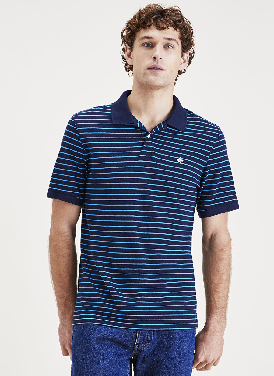 Dockers Polo Yaka Lacivert Erkek T-Shirt A1159-0056