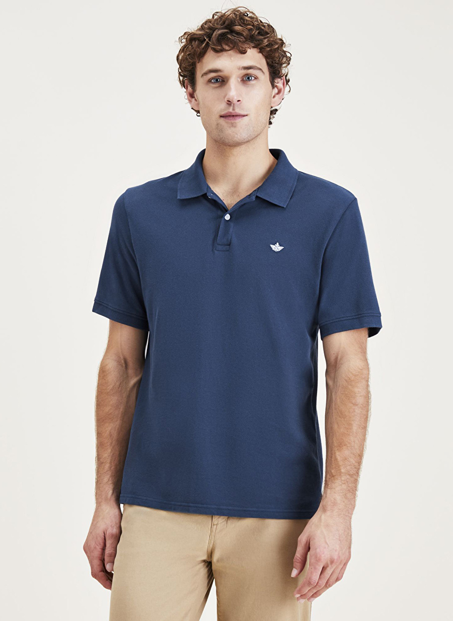 Dockers Polo Yaka Mavi Erkek T-Shirt A1159-0048