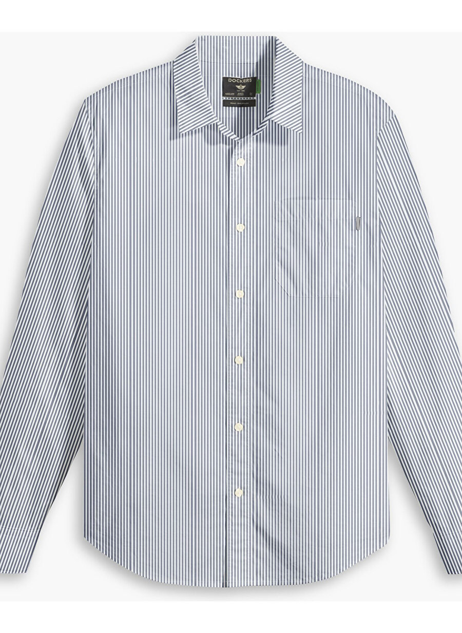 Dockers Slim Fit Gömlek Yaka Mavi Erkek Gömlek A4253-0012
