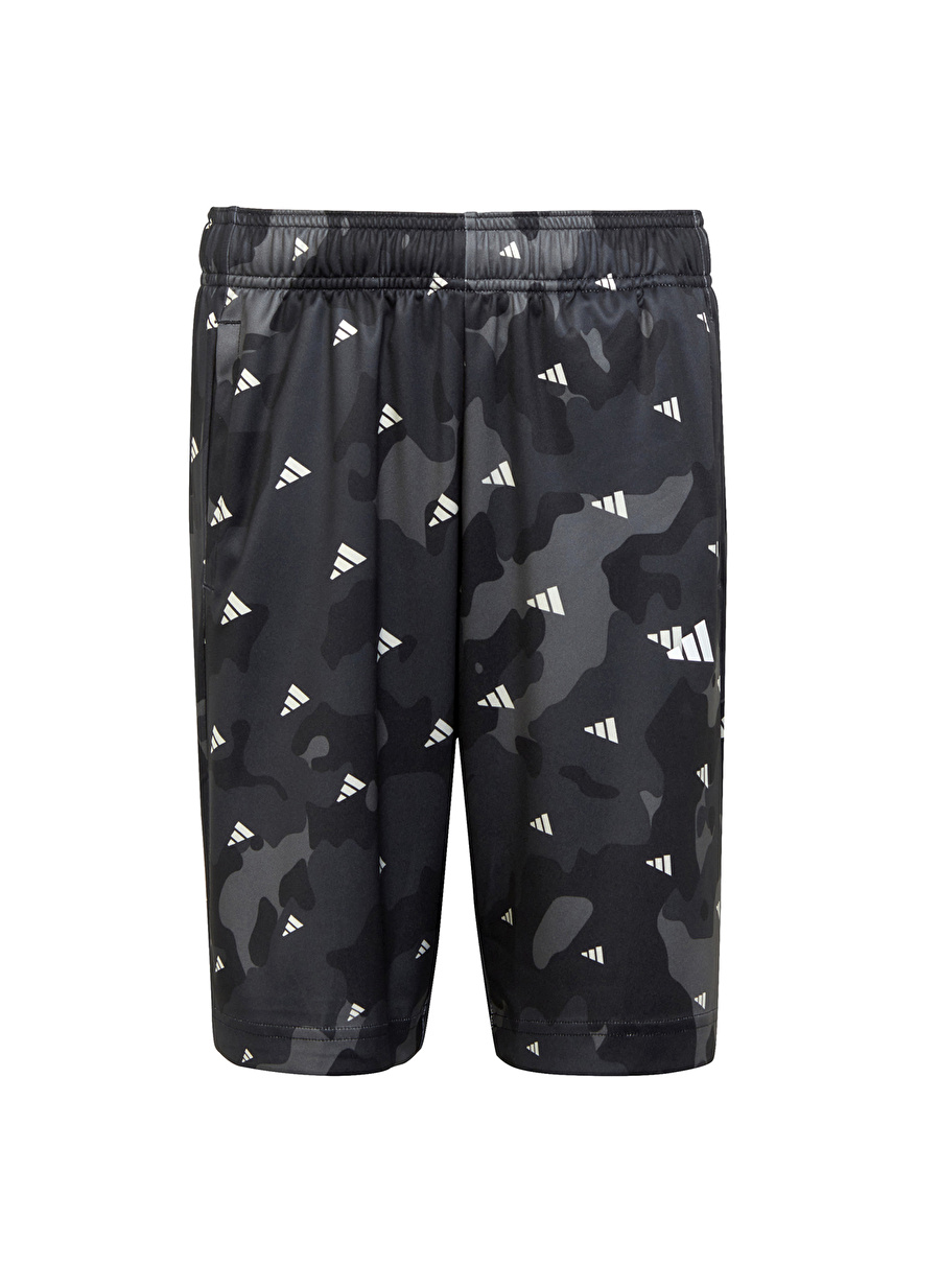 adidas Lastikli Bel Normal Gri Erkek Çocuk Şort HR6409 U D2M AOP SHORT