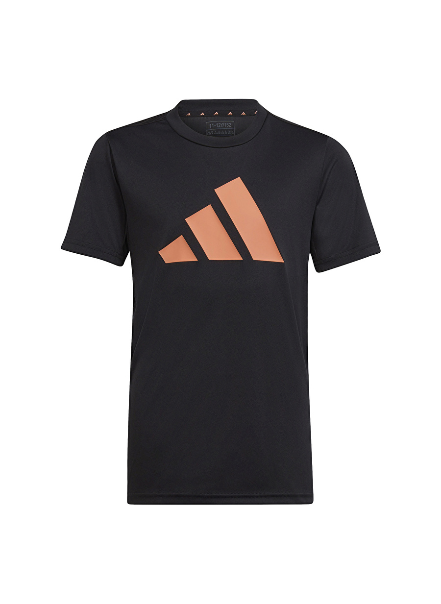 adidas Desenli Siyah Erkek Çocuk T-Shirt IC5662 U D2M LOGO TEE