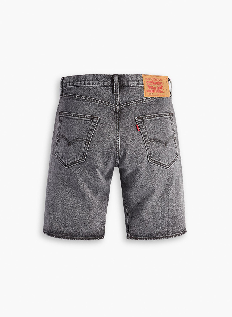 Levis 501 Original Gri Erkek Normal Bel  Denim Şort 36512-0187 _4