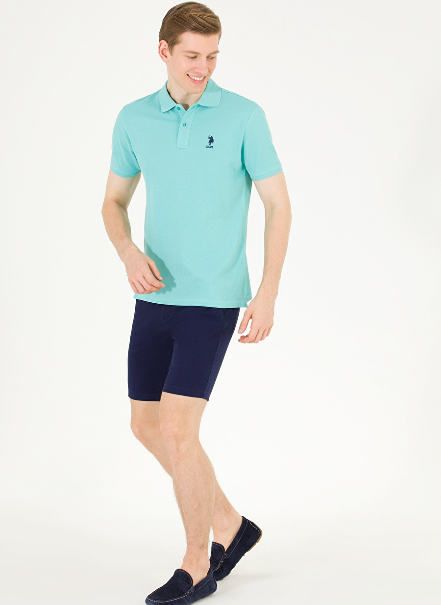 U.S. Polo Assn. Normal Bel Regular Fit Lacivert Erkek Bermuda Şort DESTA23Y