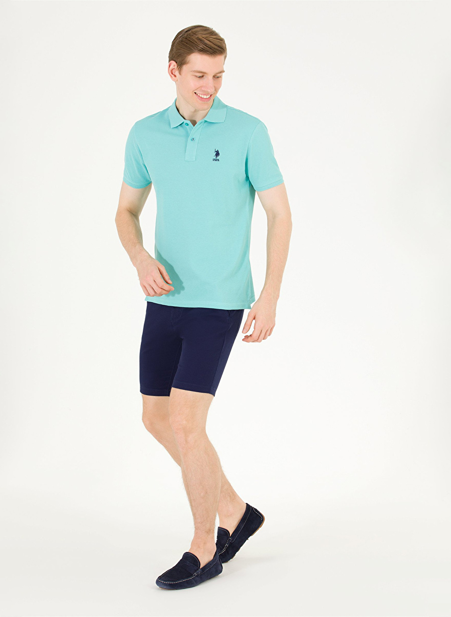 U.S. Polo Assn. Normal Bel Regular Fit Lacivert Erkek Bermuda Şort DESTA23Y