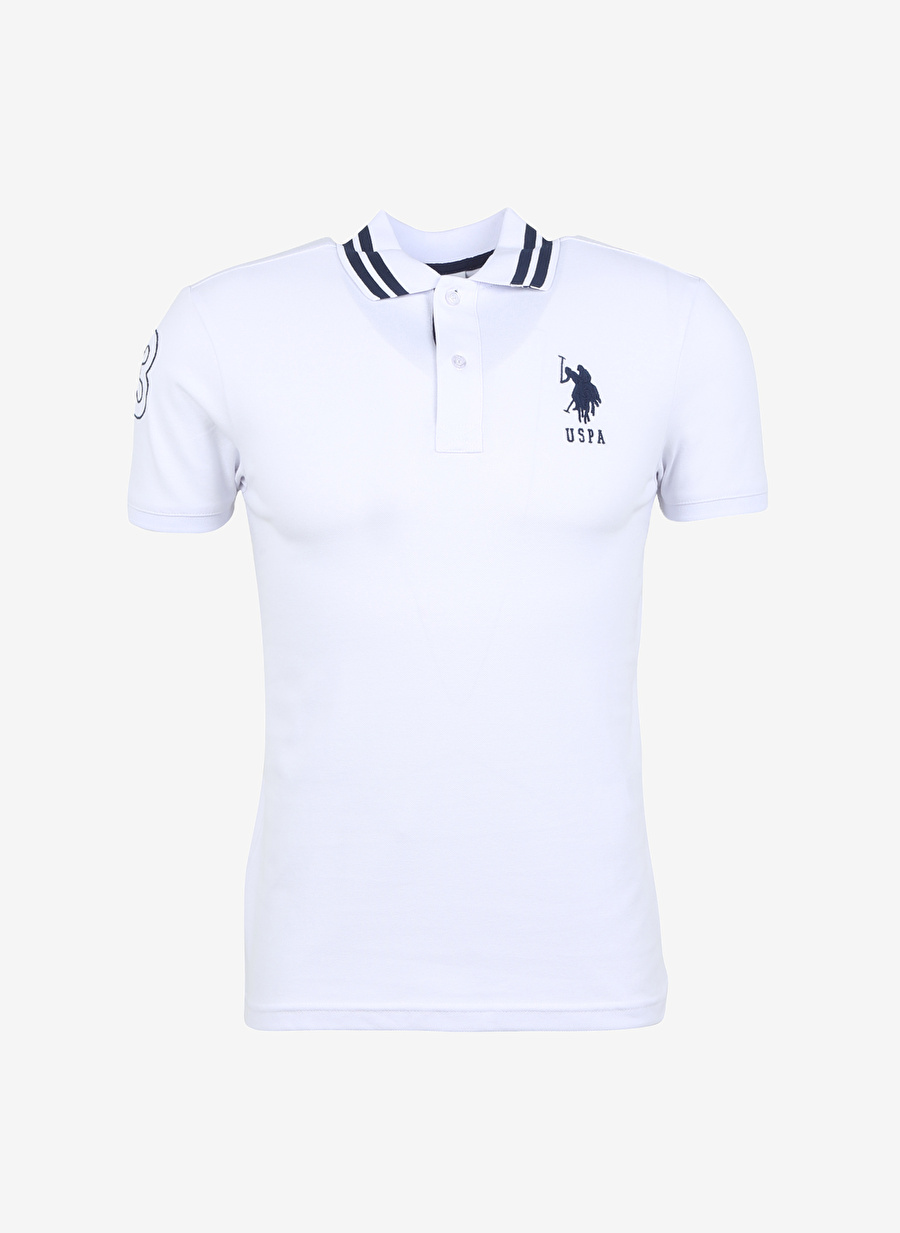 U.S. Polo Assn. Polo Yaka Beyaz Erkek T-Shirt GSD01IY023