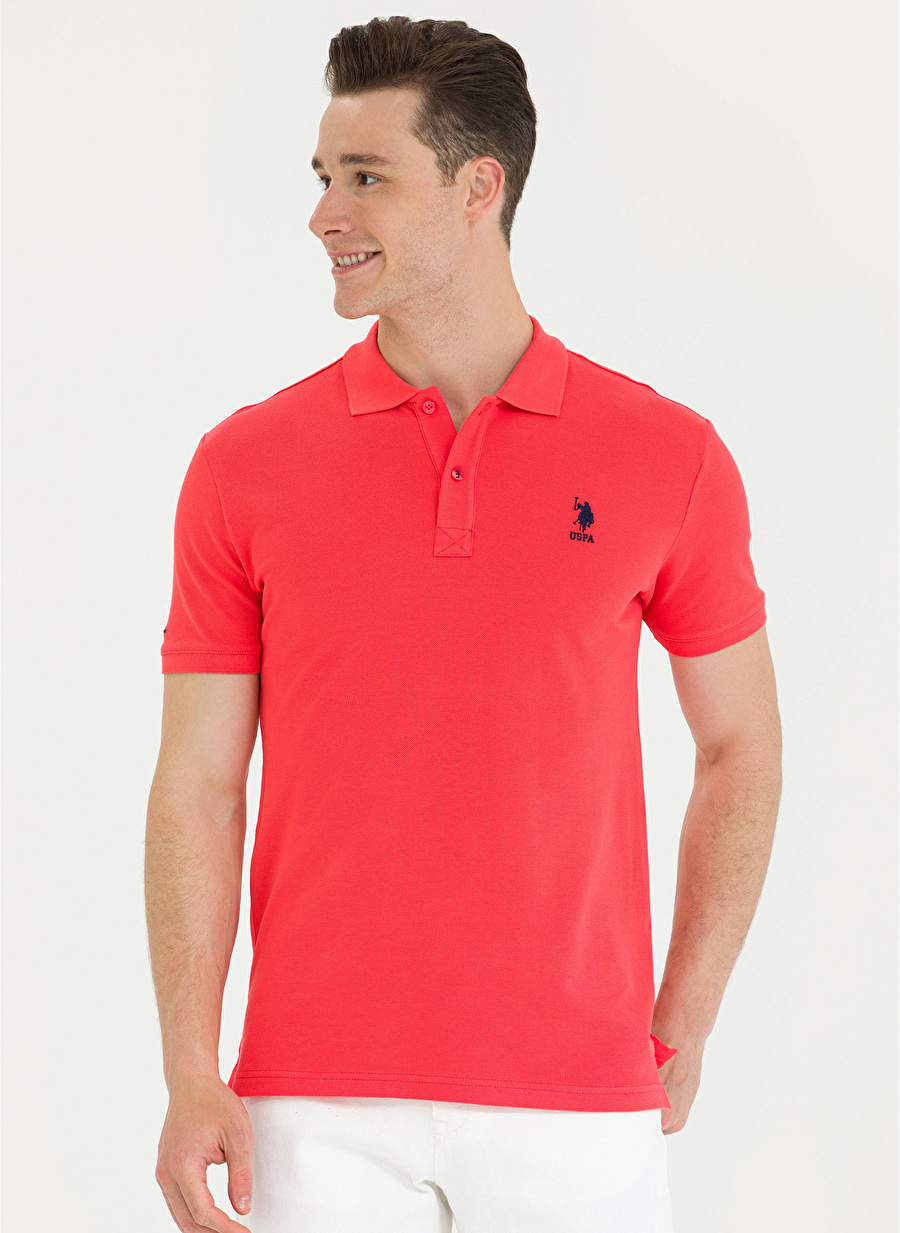 U.S. Polo Assn. Kırmızı Erkek Polo T-Shirt TP04IY023