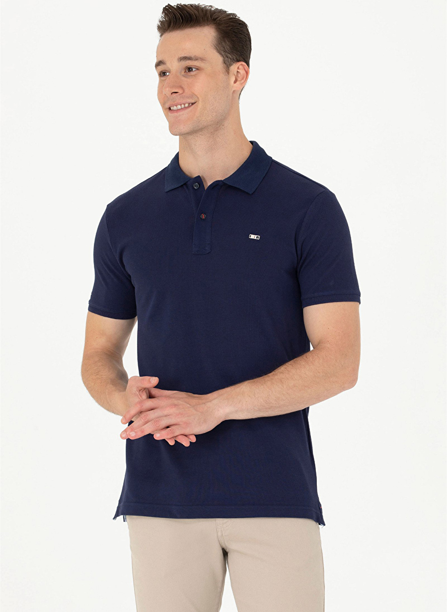 U.S. Polo Assn. Lacivert Erkek Polo T-Shirt TP05IY023