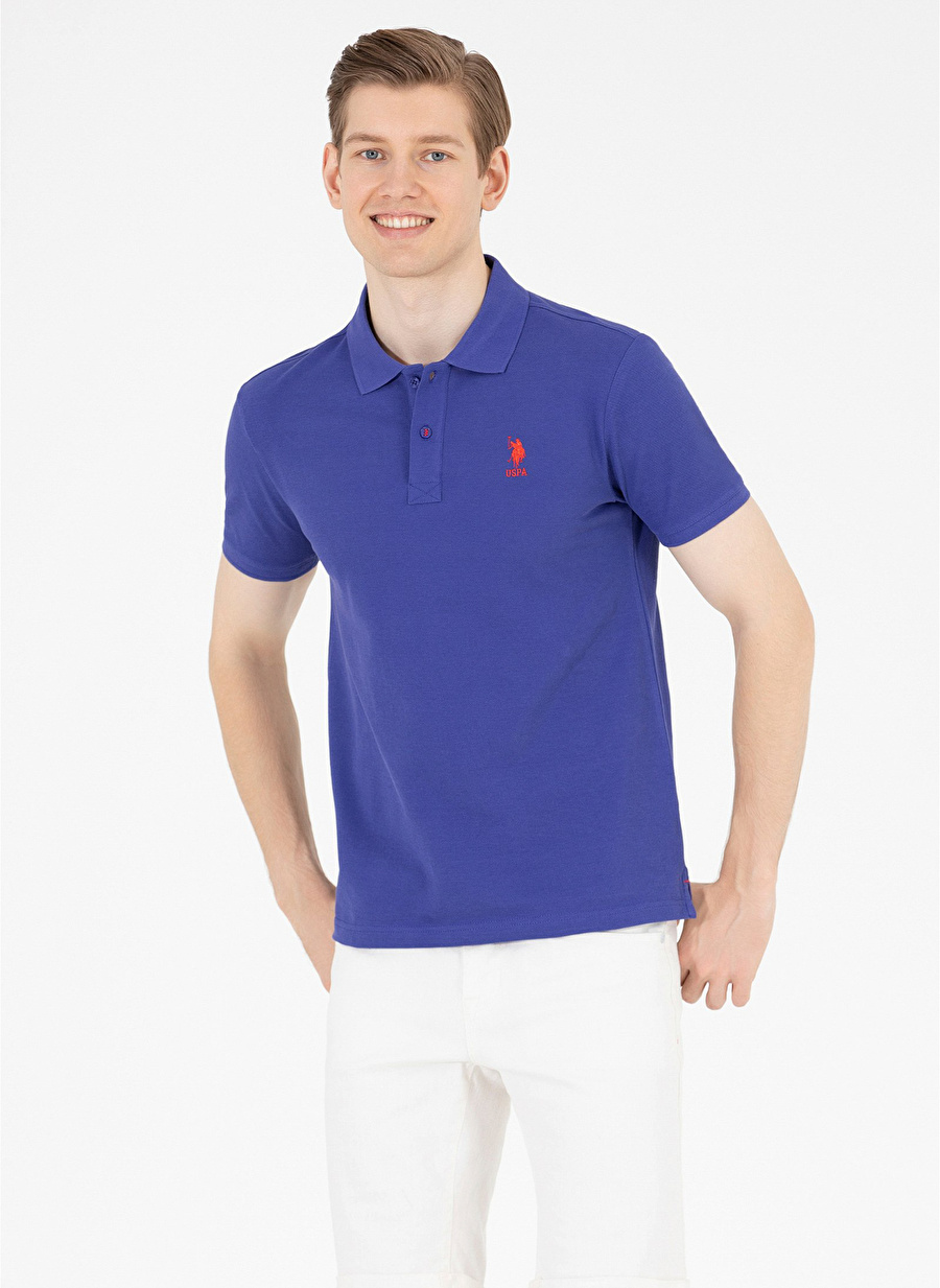 U.S. Polo Assn. Polo Yaka Mavi Erkek T-Shirt TP04IY023