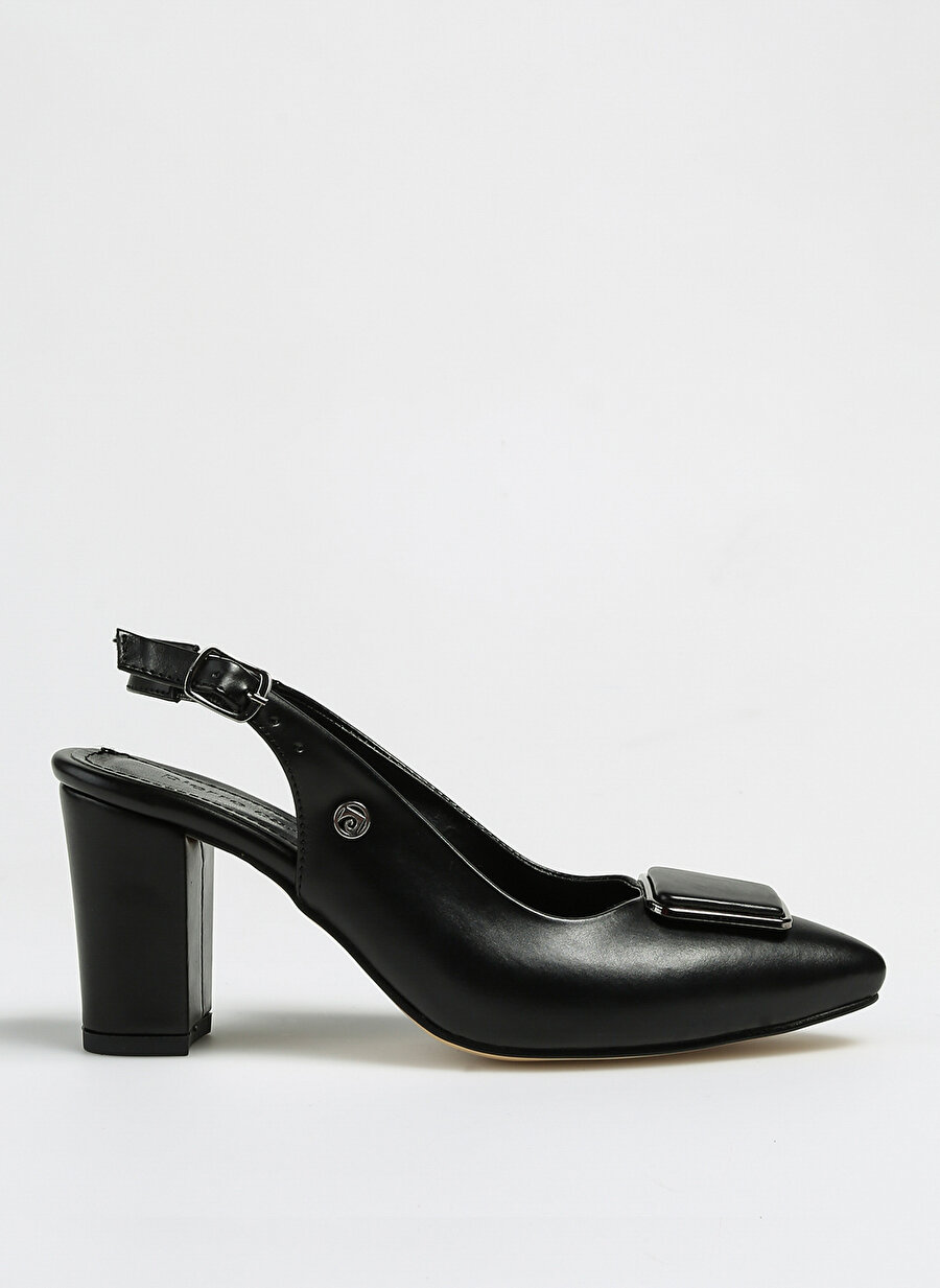 Pierre Cardin Siyah Kadın Kalın Topuklu Ayakkabı PC-52279