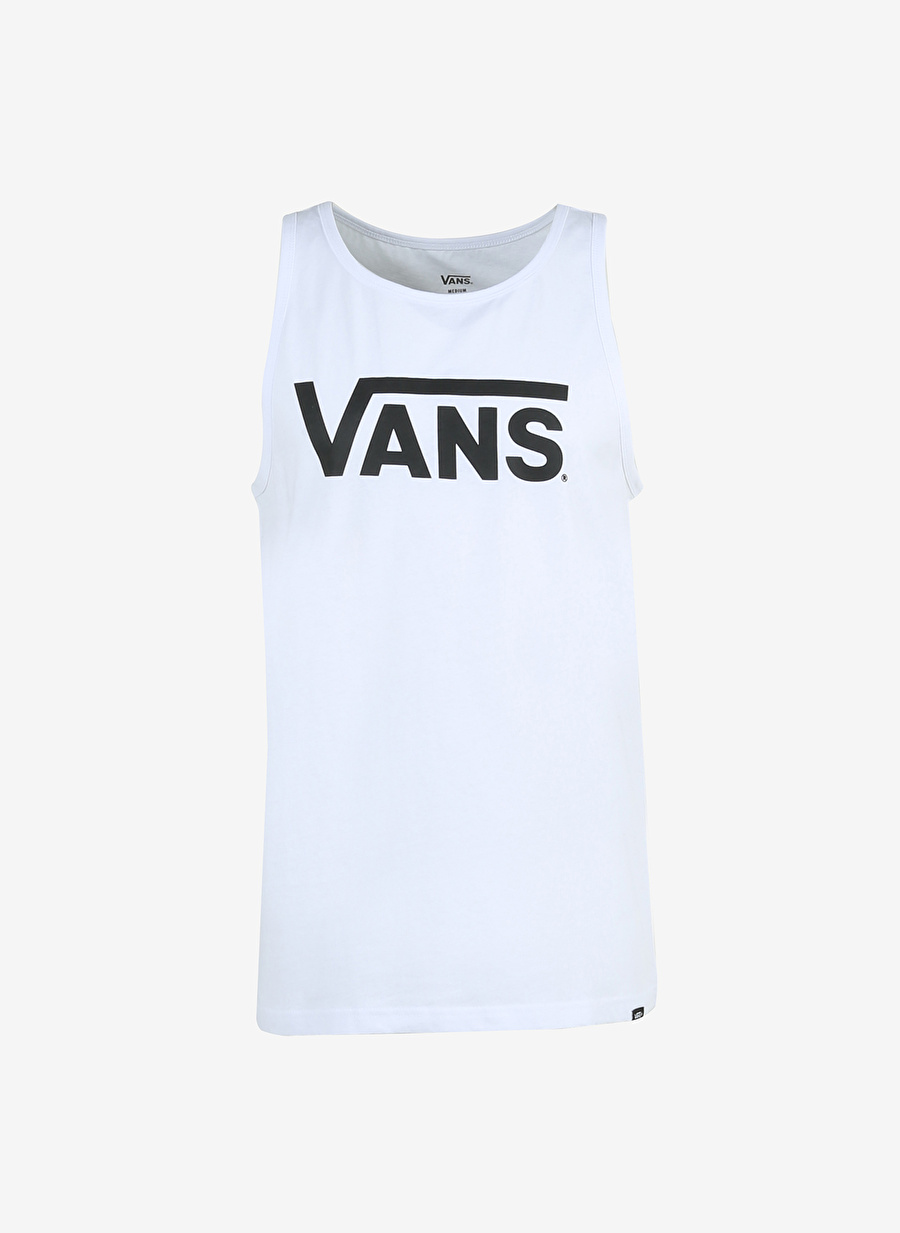 Vans Yuvarlak Yaka Düz Beyaz Erkek T-Shirt VN00055VWHT1 CLASSIC VANS TANK-B