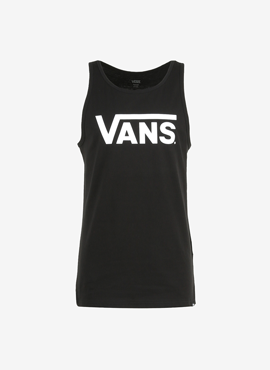 Vans Yuvarlak Yaka Düz Siyah Erkek T-Shirt VN00055VBLK1 CLASSIC VANS TANK-B