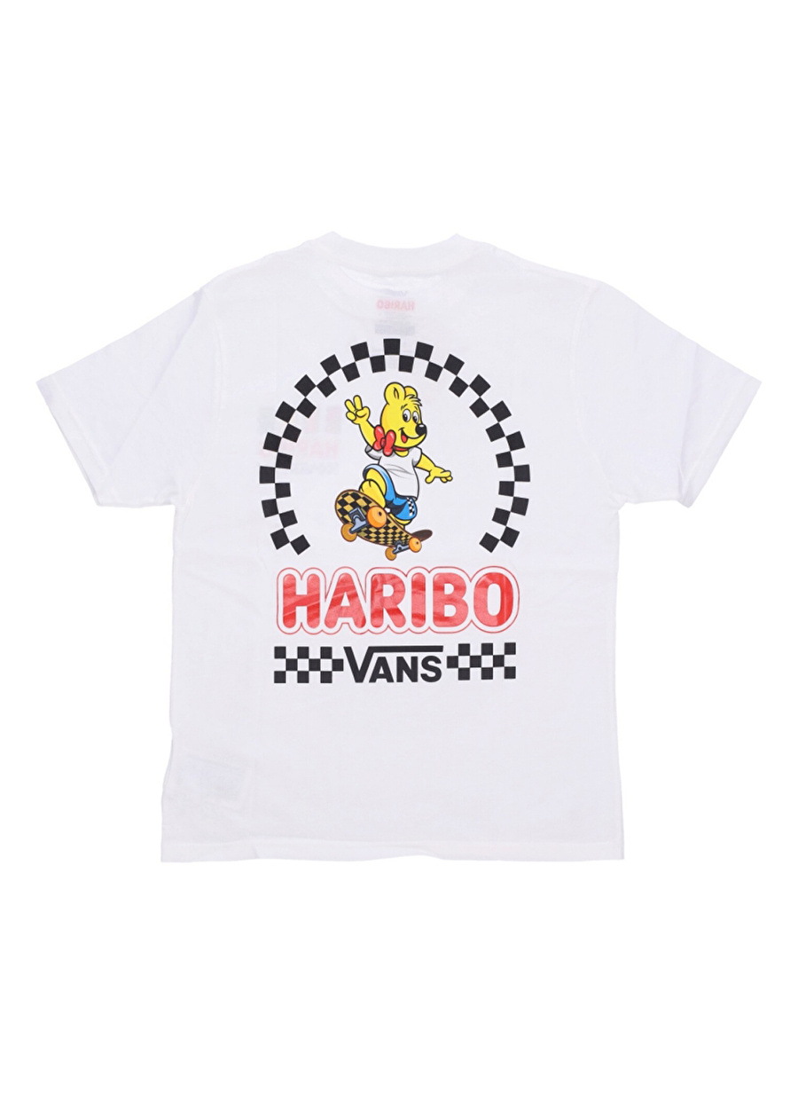 Vans Beyaz Erkek Çocuk Bisiklet Yaka Kısa Kollu T-Shirt VN00086HWHT1 HARIBO SS