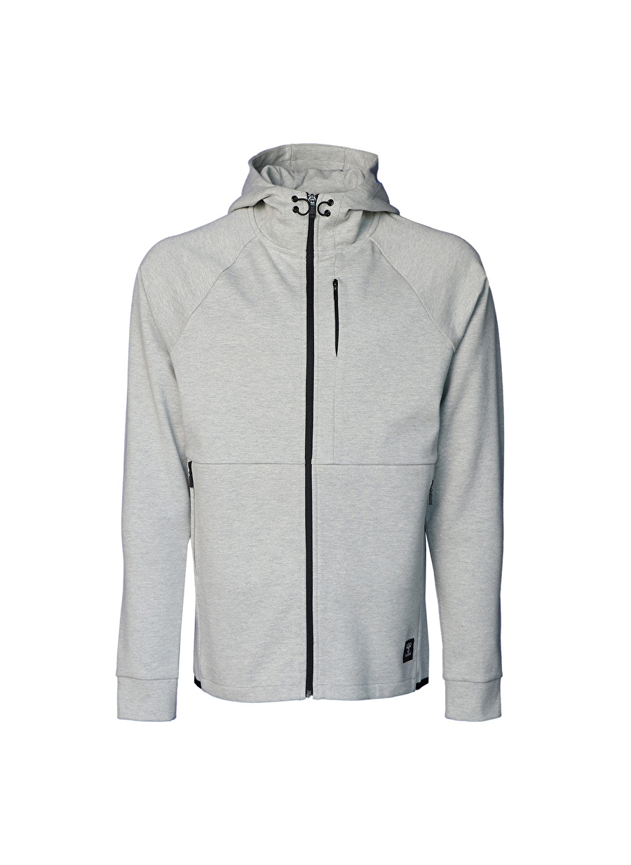 Hummel Gri Erkek Zip Ceket 921647-2006 hmlT-MT INTERVAL ZIP HO