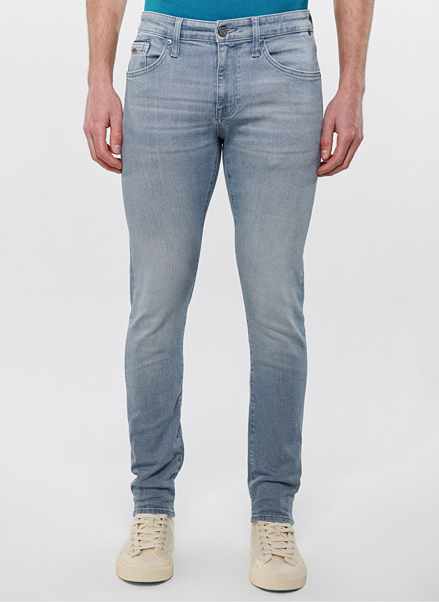 Mavi Normal Bel Skinny Fit Erkek Denim Pantolon M0042483799_JAMES Lt Smoke Mavi Pro_2