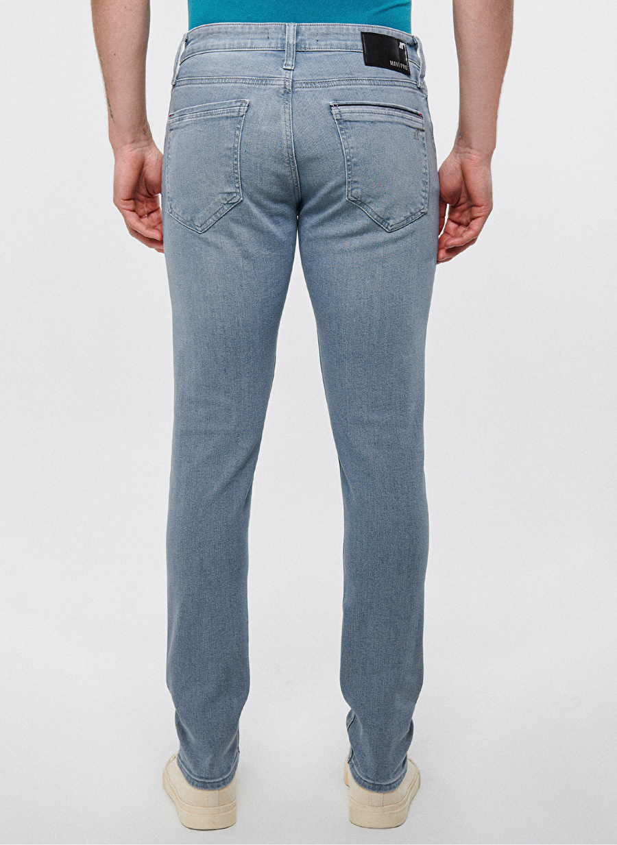 Mavi Normal Bel Skinny Fit Erkek Denim Pantolon M0042483799_JAMES Lt Smoke Mavi Pro_3