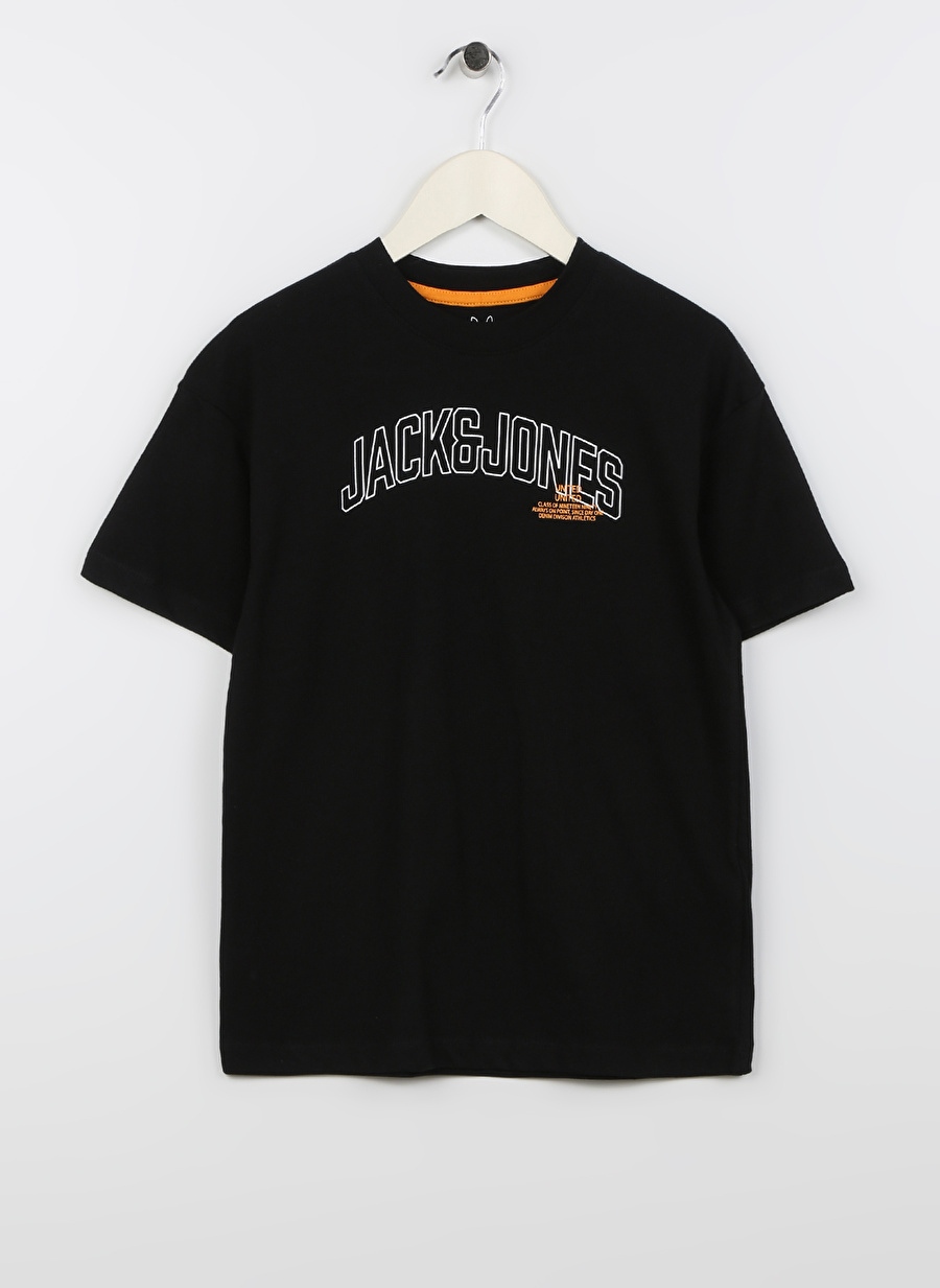 Jack & Jones Desenli Siyah Erkek Çocuk T-Shirt 12230836