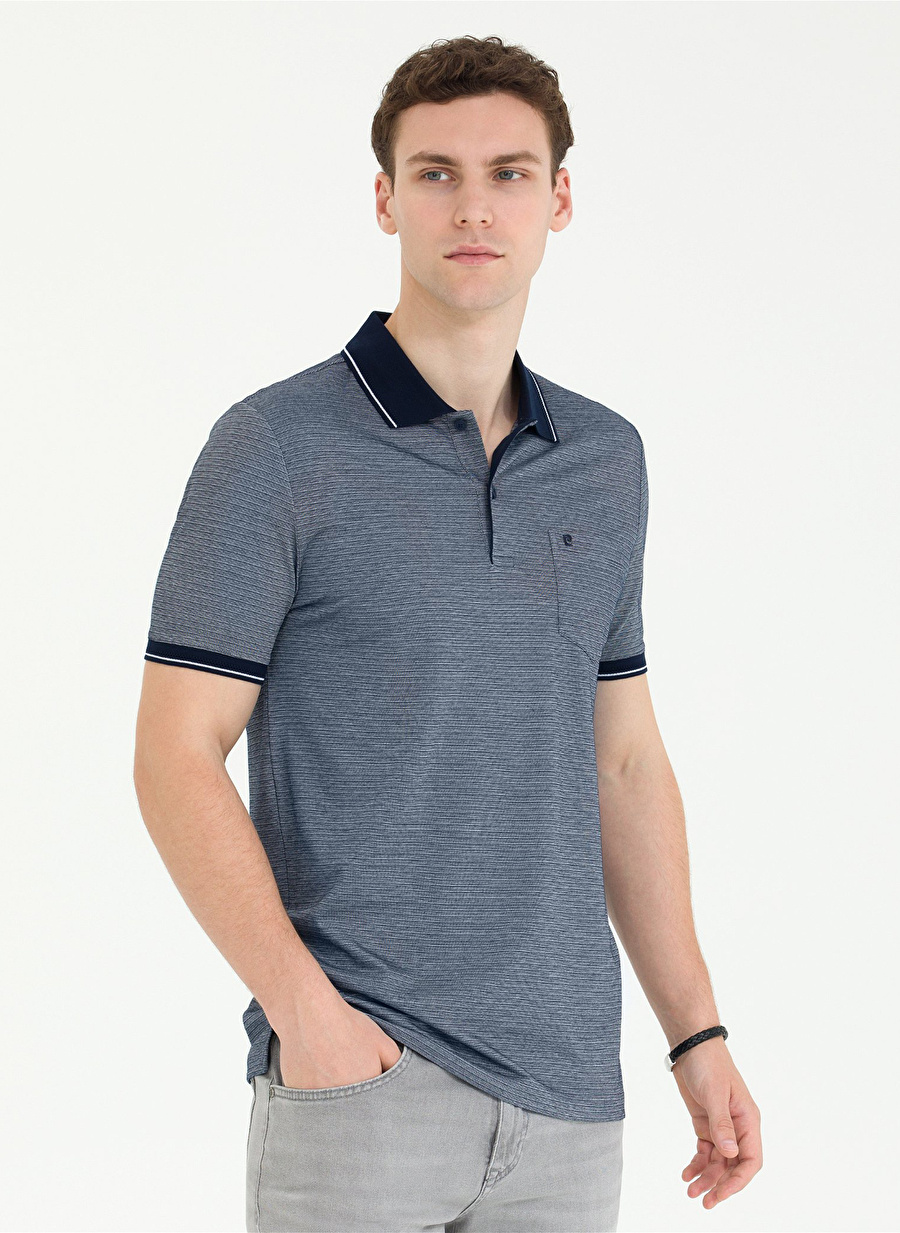 Pierre Cardin Polo Yaka Lacivert Erkek T-Shirt ANDRE