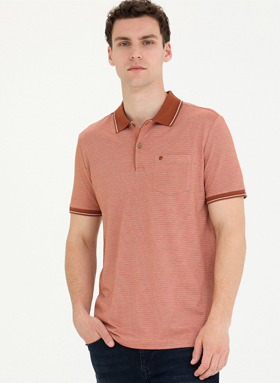 Pierre Cardin Polo Yaka Kahve Erkek T-Shirt ANDRE