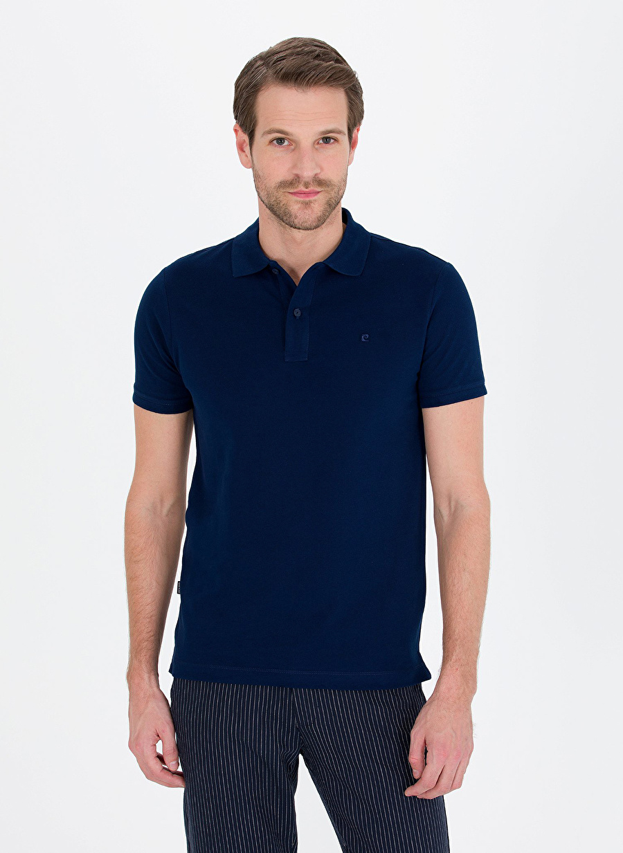 Pierre Cardin Düz Lacivert Erkek Polo T-Shirt EARTH