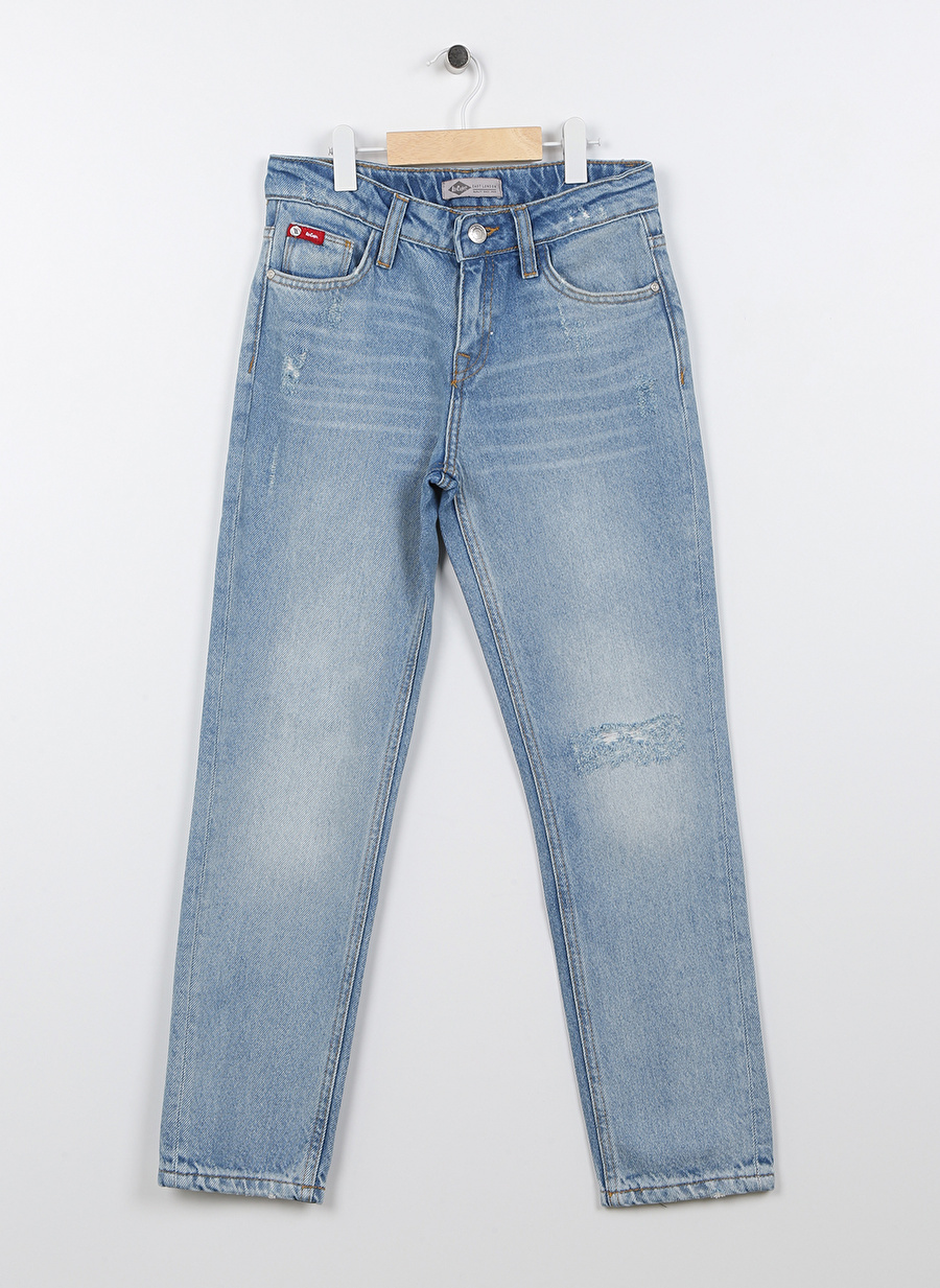 Lee Cooper LONDON LIGHT BLUE Açık Mavi Erkek Çocuk Düz Denim Pantolon 232 LCB 121005