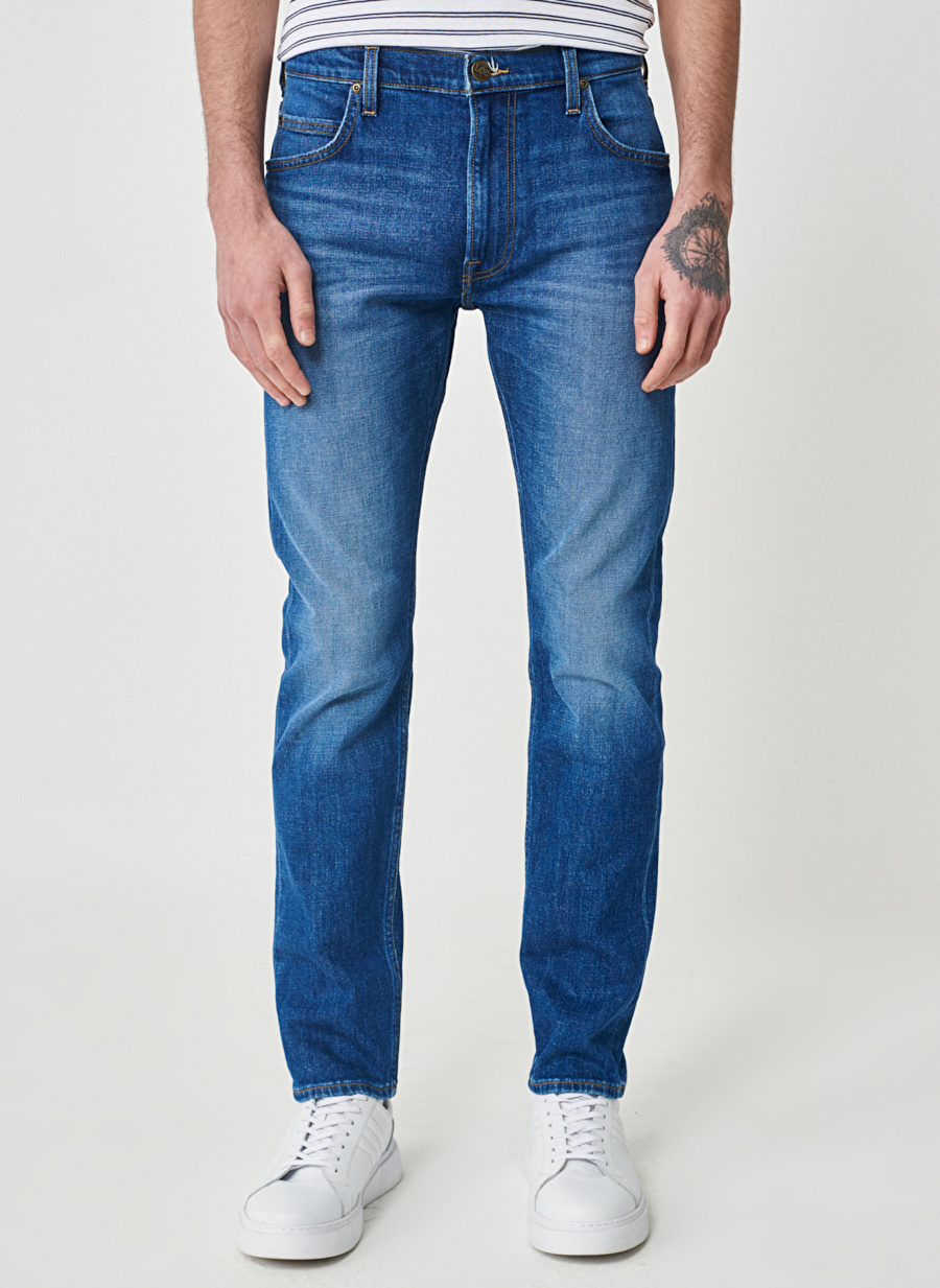 Lee Rider Jean Erkek Normal Bel Slim Straight Denim Pantolon L701IAC18