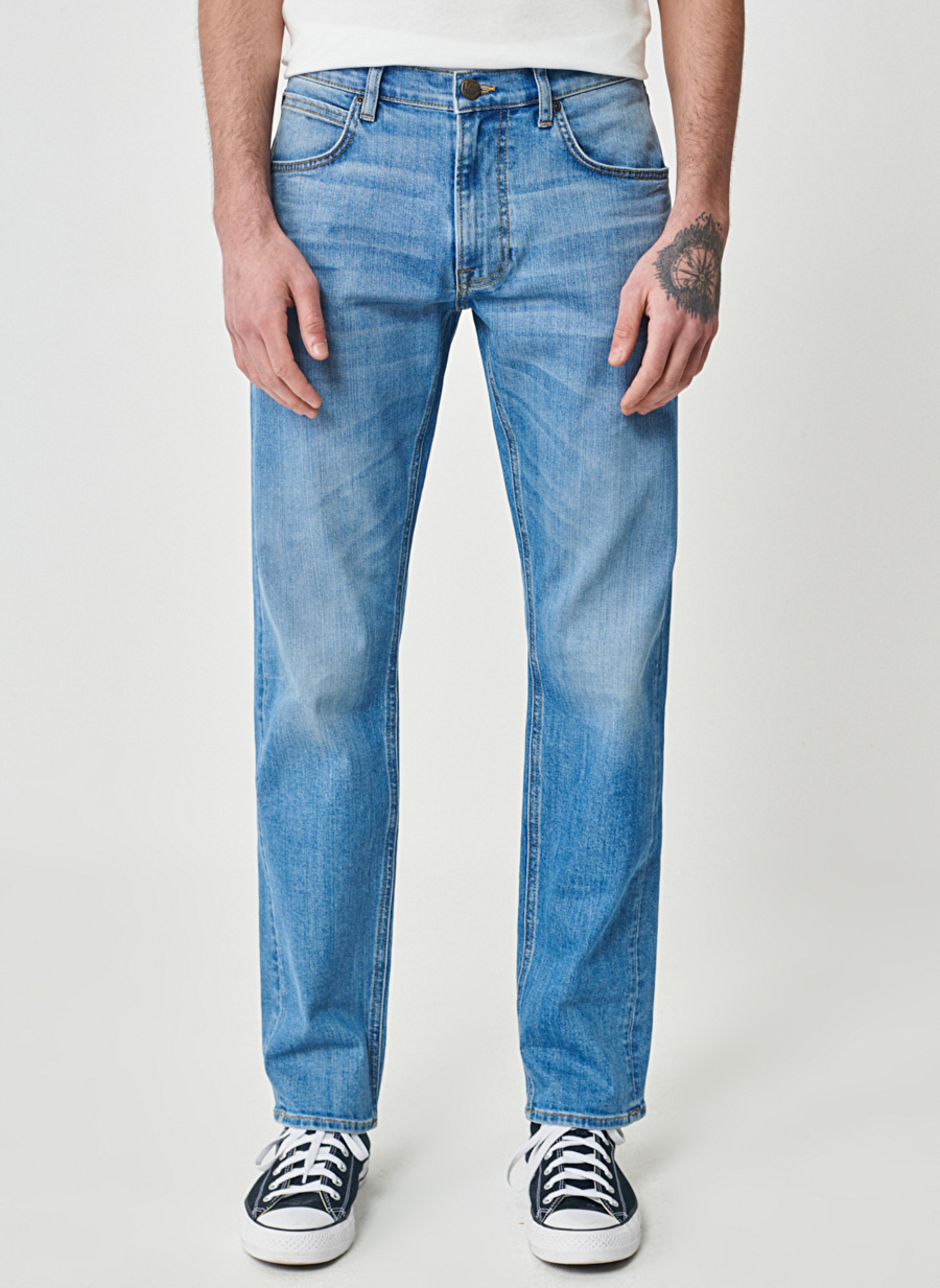 Lee Normal Bel Straight Erkek Denim Pantolon L707038404_Daren Jean Pantolon