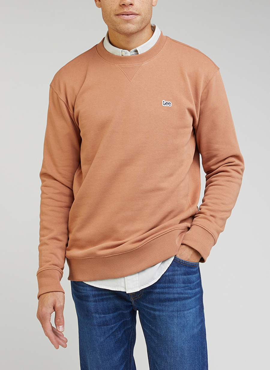 Lee Bisiklet Yaka Tarçın Erkek Sweatshırt L81IFWA08_Bisiklet Yaka Sweatshirt