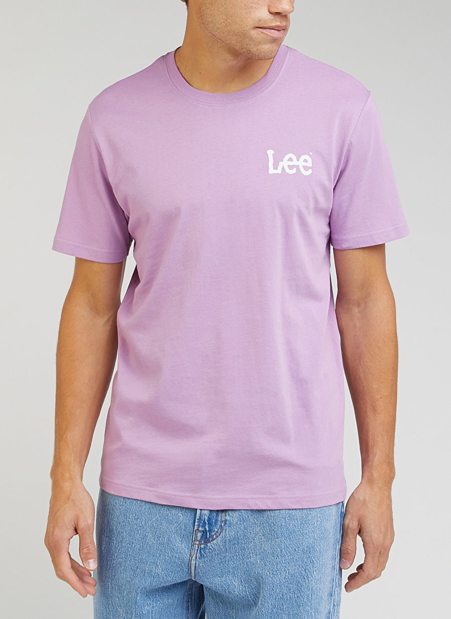 Lee Bisiklet Yaka Beyaz Erkek T-Shirt LL04FQLJ_Bisiklet Yaka T-shirt