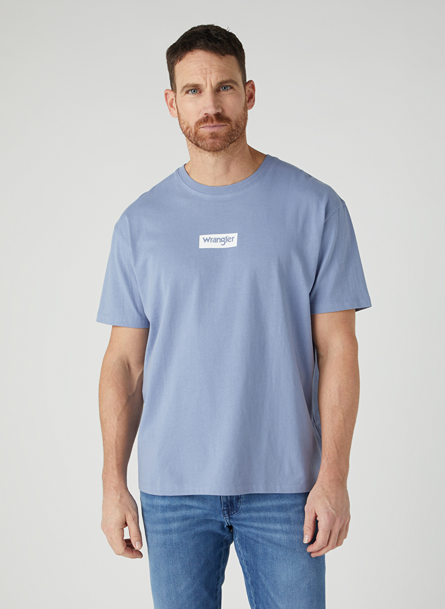 Wrangler Bisiklet Yaka Taş Erkek T-Shirt W7C4EEX4Q_Bisiklet Yaka T-shirt