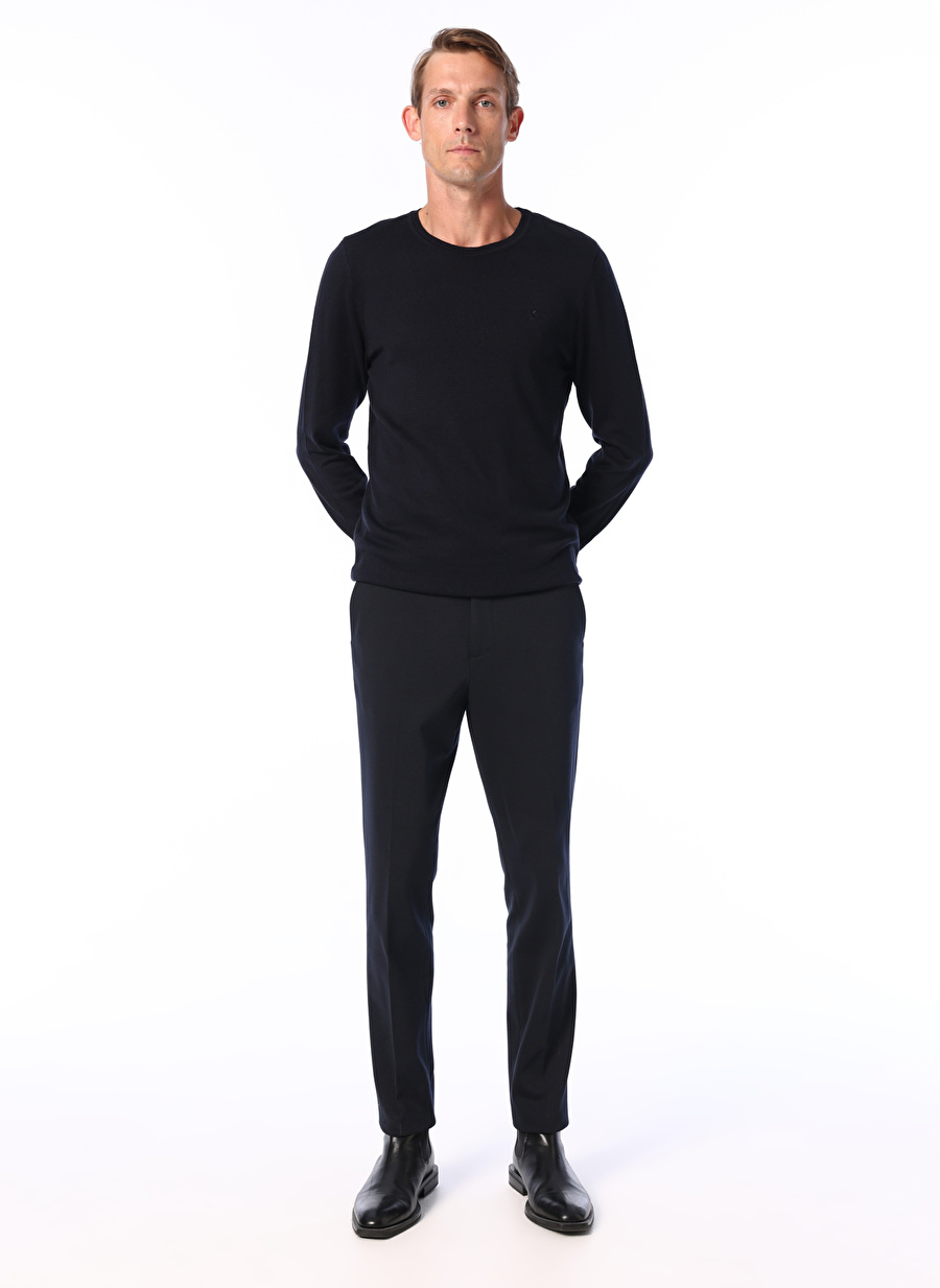 Fabrika Lacivert Erkek Normal Slim Fit Chino Pantolon F3WM-PNT904