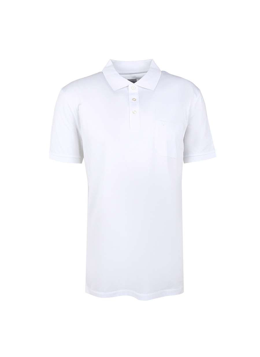 Privé Polo Yaka Beyaz Erkek T-Shirt 4BX482320001