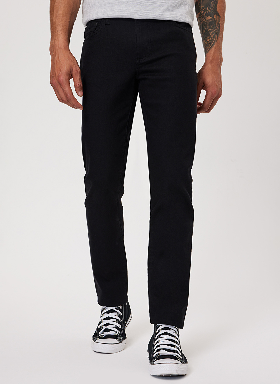 Lee Cooper Normal Bel Slim Straight Siyah Erkek Denim Pantolon 232 LCM 121026 JAGGER STAY BLACK_1