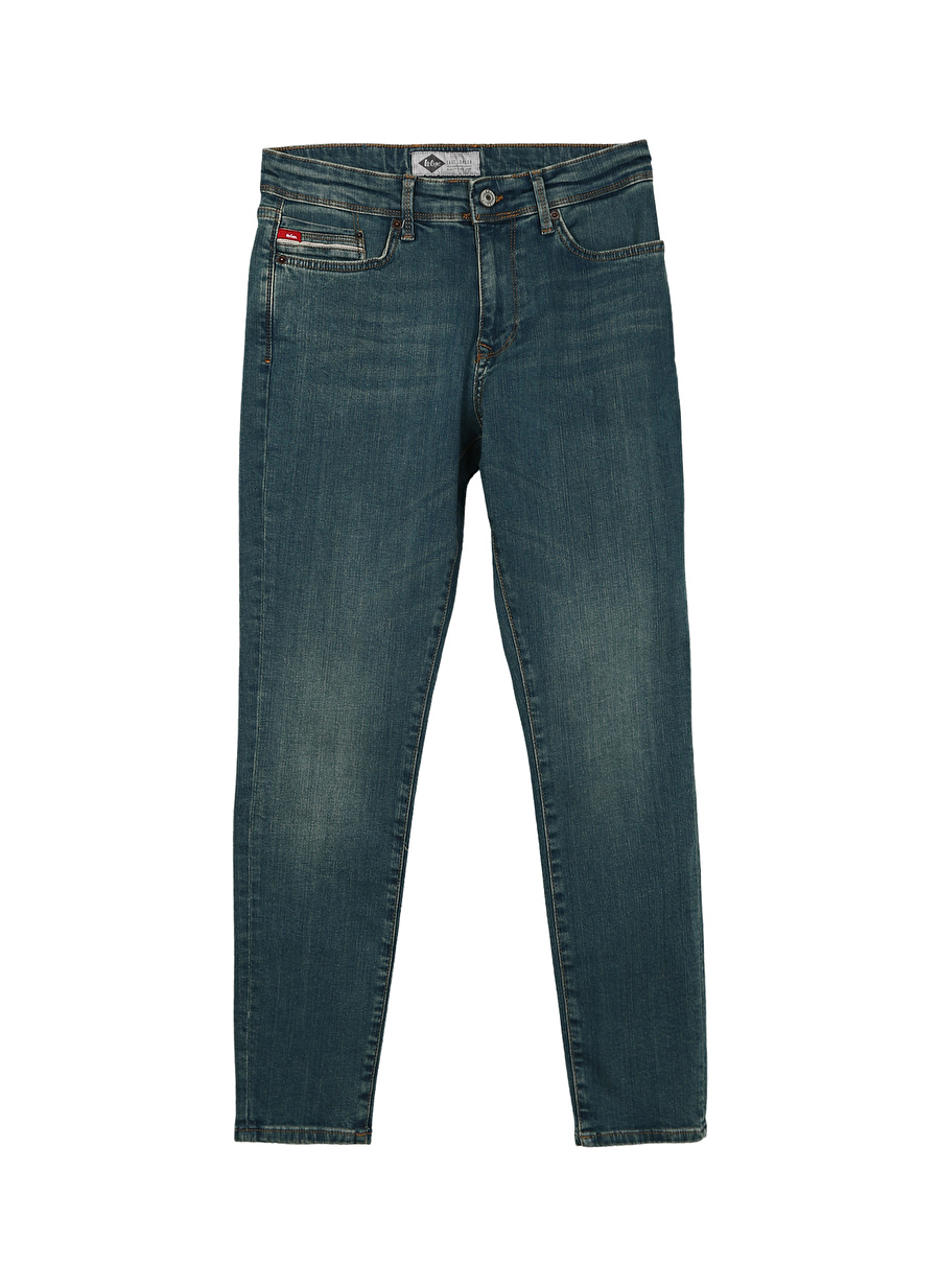 Lee Cooper Yüksek Bel Slim Fit Erkek Denim Pantolon 232 LCM 121056 JACK TASMAN NILE BLU_0