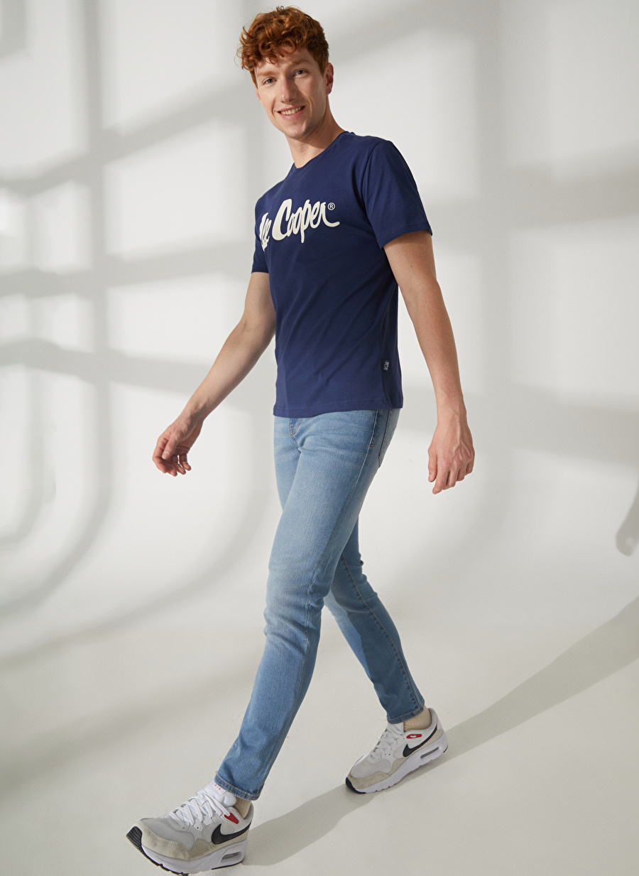 Lee Cooper Erkek T-Shirt 232 LCM 121055 JACK ACHILLES ICE BL