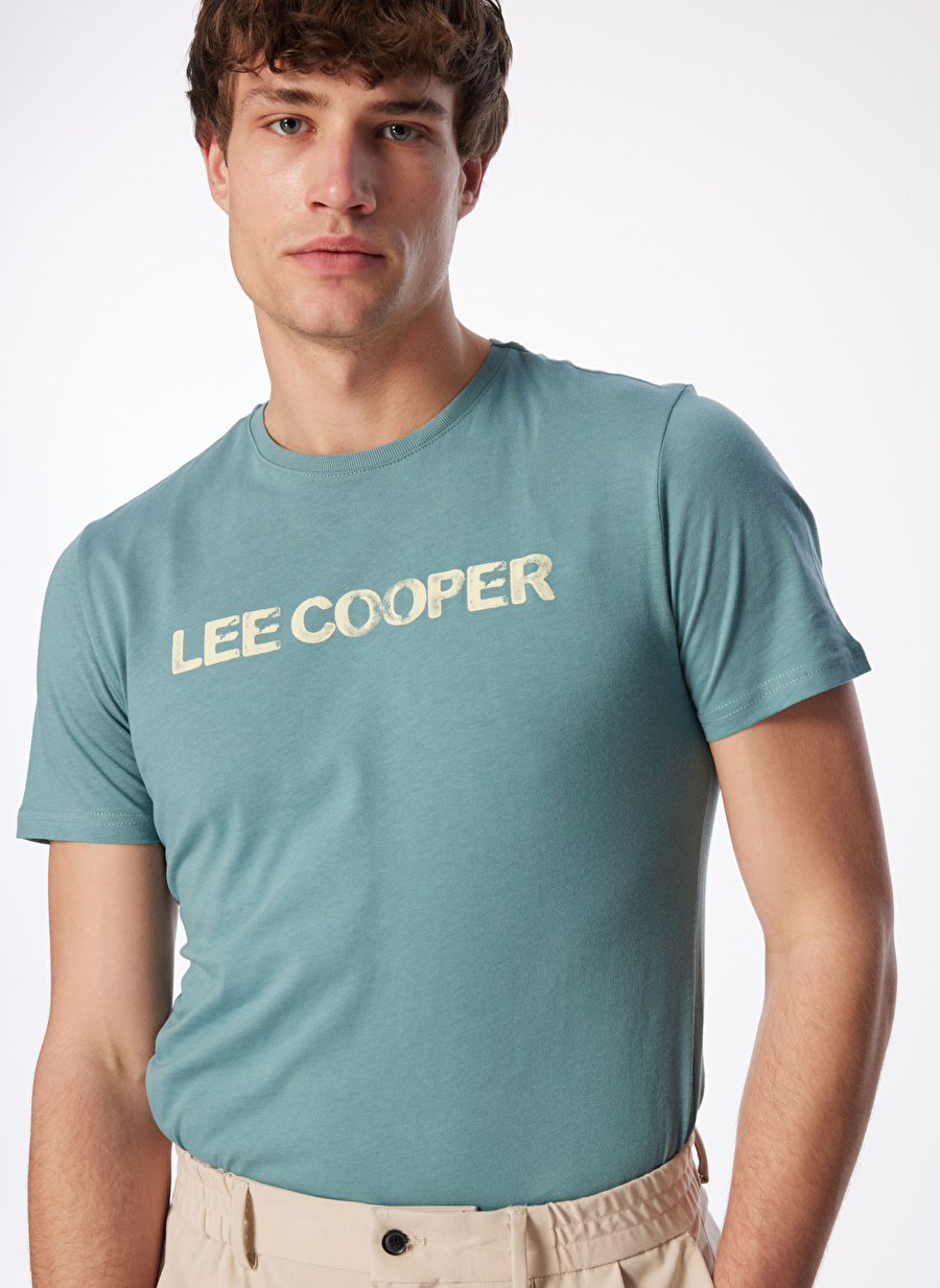 Lee Cooper Bisiklet Yaka Mint Erkek T-Shirt 232 LCM 242018 CARLO MINT