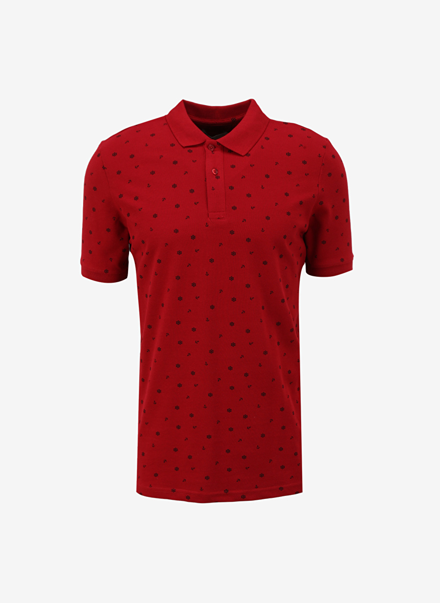 Lee Cooper Koyu Kırmızı Erkek Polo T-Shirt 232 LCM 242034 NEWANDY K.KIRMIZI