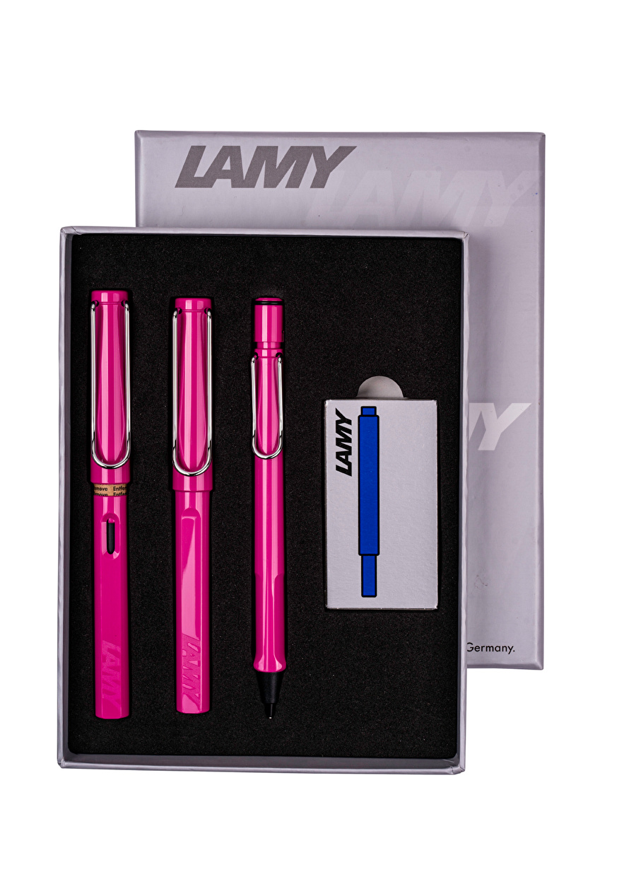 Lamy Safari 3'lü Kalem Seti Drv Şeffaf K Pembe