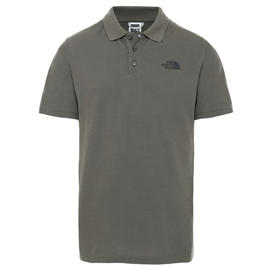 The North Face Düz Yeşil Erkek Polo T-Shirt NF0A4M8K21L1_M CALPINE POLO