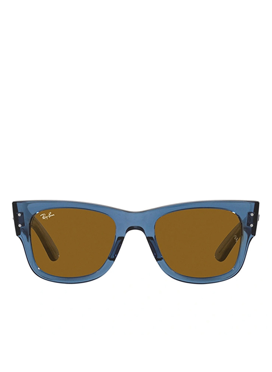 Ray-Ban Mega Wayfarer RB0840S Kare Şeffaf Mavi Unisex Güneş Gözlüğü