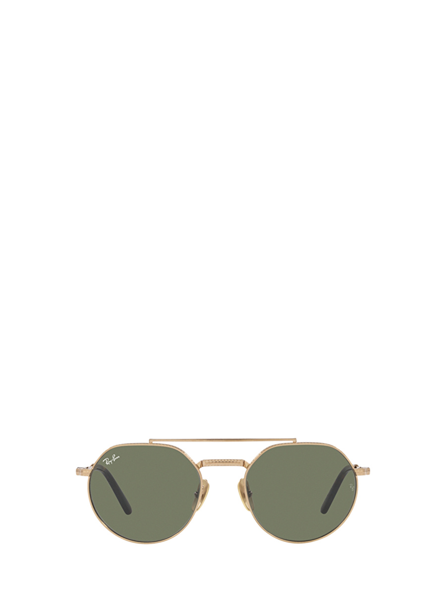 Ray-Ban Jack II Titanium RB8265 Geometrik Altın Unisex Güneş Gözlüğü