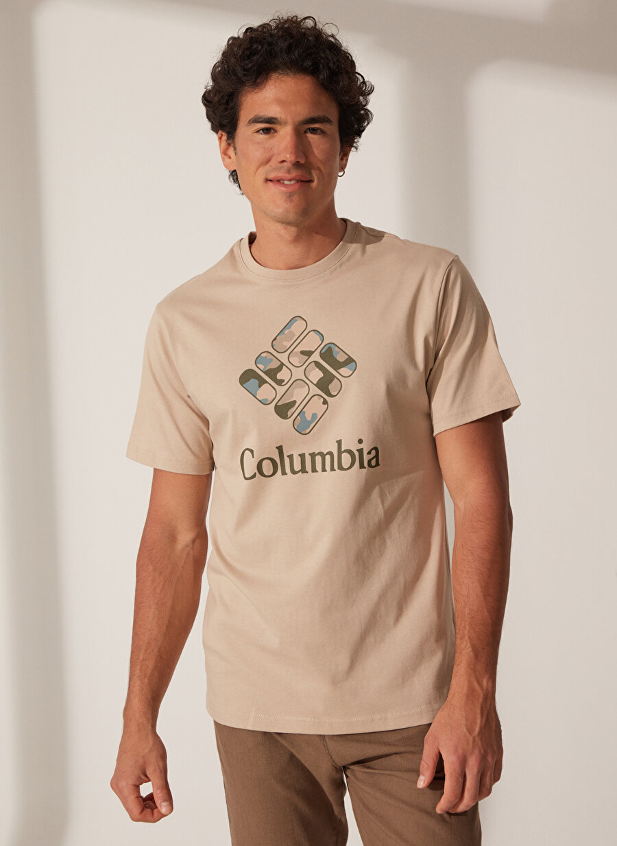 Columbia Deve Tüyü Erkek O Yaka Baskılı T-Shirt 9120471271_CS0305 ZN9273