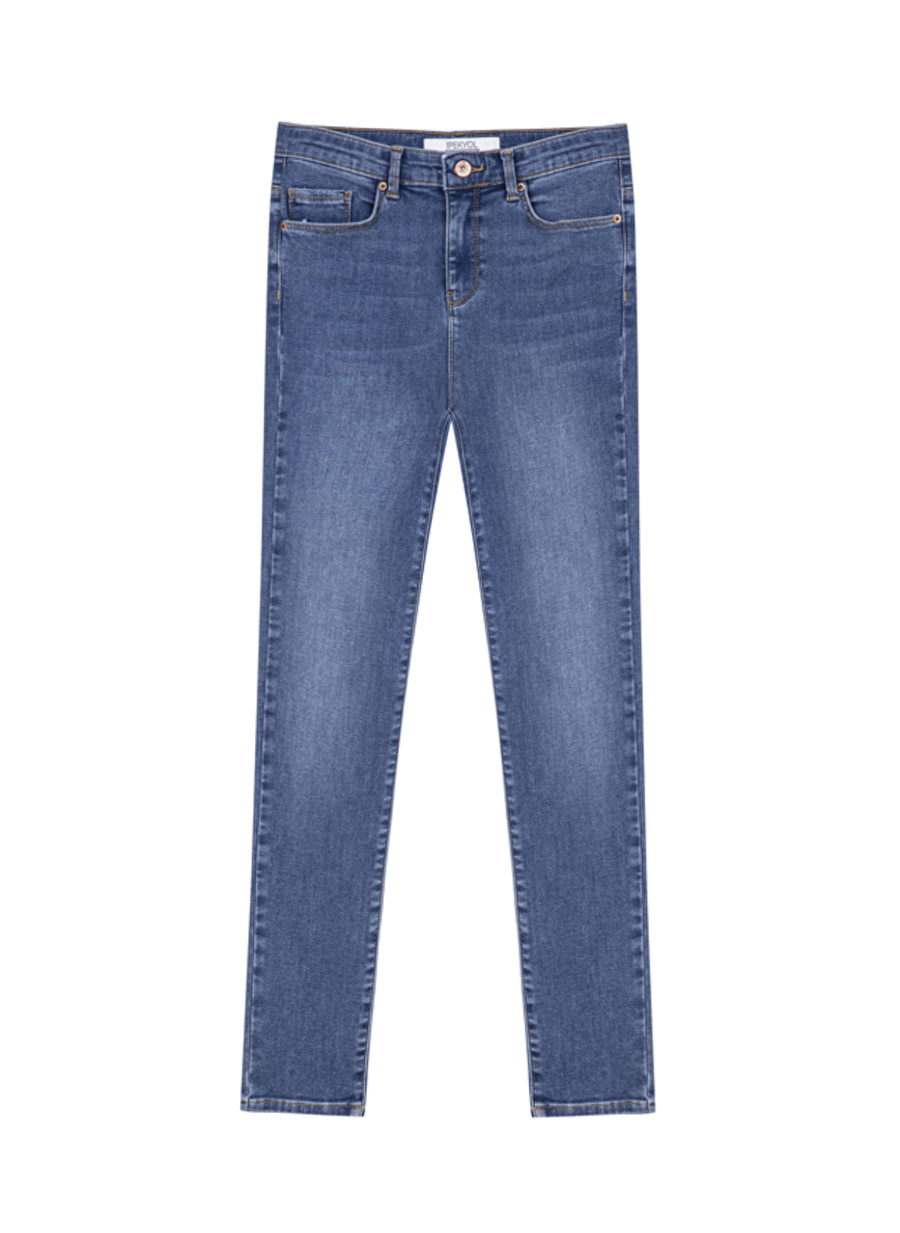 İpekyol Normal Bel Skinny Paça Skinny Fit Açık İndigo Kadın Denim Pantolon I00000018002CC2