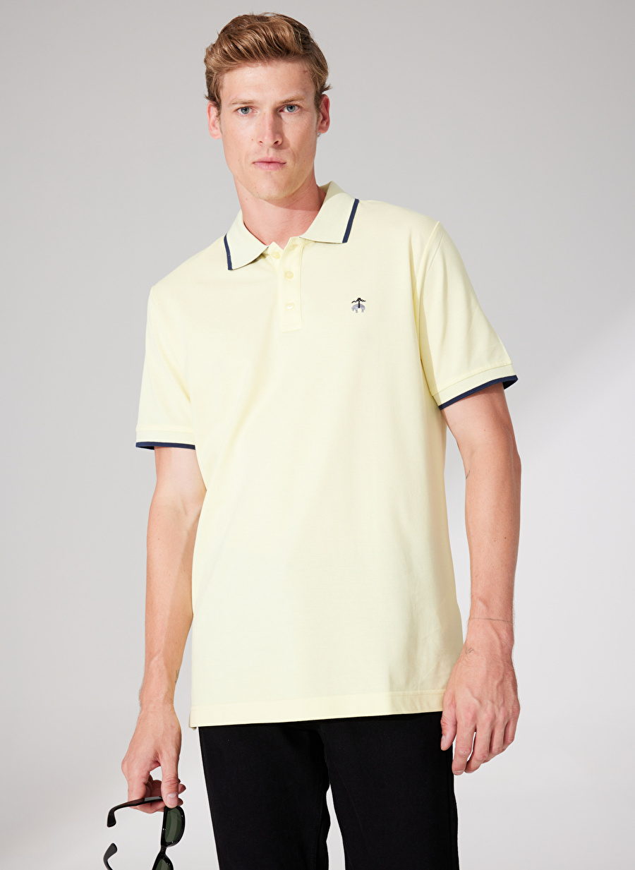 Brooks Brothers Açık Sarı Erkek Polo T-Shirt BBSP23MTS013