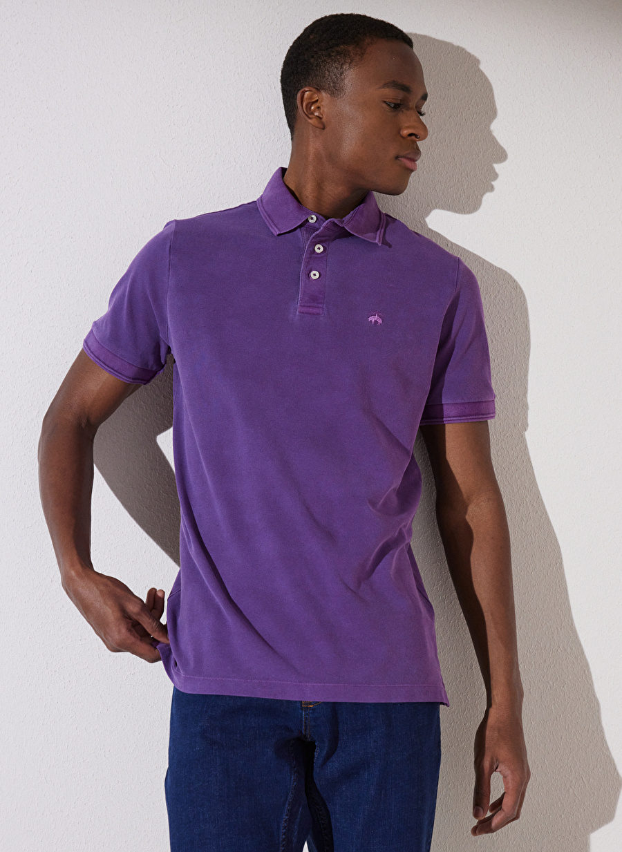 Brooks Brothers Polo Yaka Mor Erkek T-Shirt BBSP23MTS004