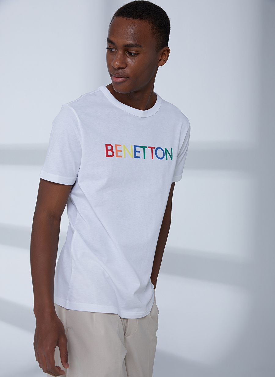 Benetton Çok Renkli Erkek T-Shirt