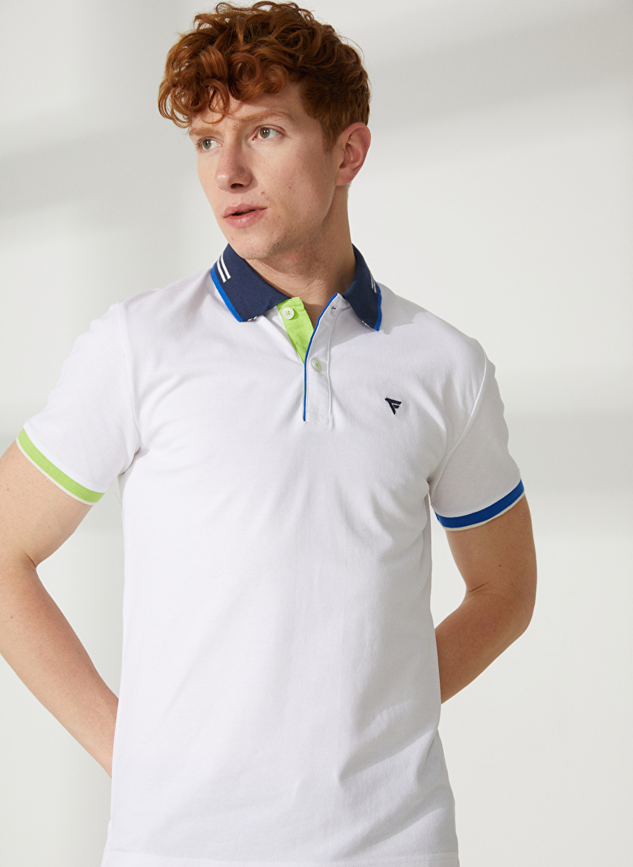 Fred Mello Beyaz Erkek Polo T-Shirt FM23S19QUWHITE