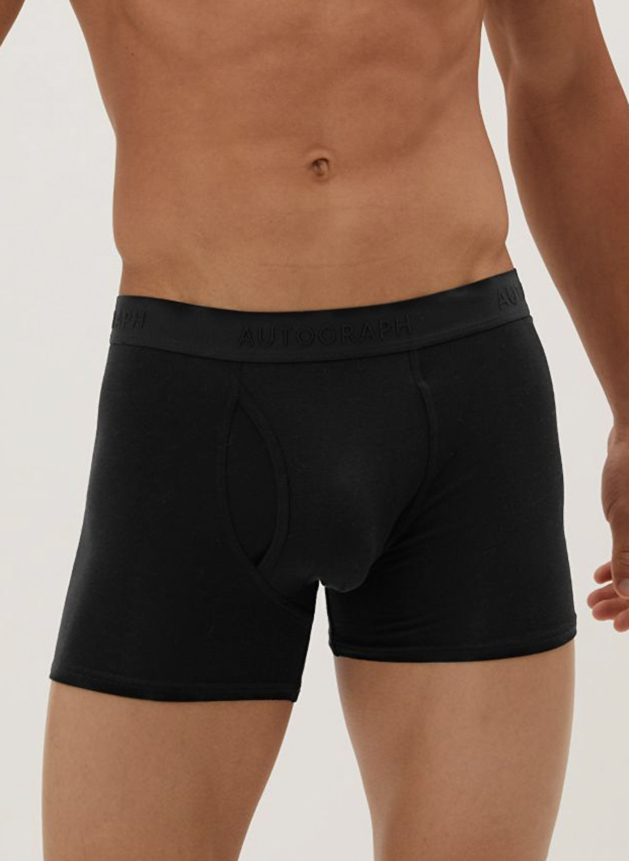 Marks & Spencer Siyah Erkek Boxer 5295A